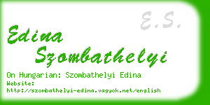 edina szombathelyi business card